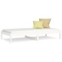 Sofá cama madera maciza de pino blanco 80x200 cm de vidaXL, Camas y somieres - Ref: Foro24-832664, Precio: 106,99 €, Descuent...