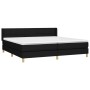 Cama box spring con colchón tela negro 200x200 cm de vidaXL, Camas y somieres - Ref: Foro24-3130299, Precio: 539,99 €, Descue...