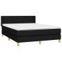 Boxspringbett mit schwarzer Stoffmatratze 140x200 cm von vidaXL, Betten und Lattenroste - Ref: Foro24-3130355, Preis: 398,37 ...