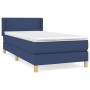 Box spring bed with blue fabric mattress 100x200 cm by vidaXL, Beds and slatted bases - Ref: Foro24-3130175, Price: 329,97 €,...