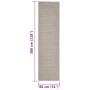 Sisal-Kratzmatte Sandfarbe 80x300 cm von vidaXL, Katzenmöbelzubehör - Ref: Foro24-3203473, Preis: 127,10 €, Rabatt: %