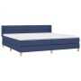 Cama box spring con colchón tela azul 200x200 cm de vidaXL, Camas y somieres - Ref: Foro24-3130543, Precio: 619,10 €, Descuen...