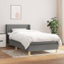 Cama box spring con colchón tela gris oscuro 80x200 cm de vidaXL, Camas y somieres - Ref: Foro24-3130066, Precio: 278,78 €, D...