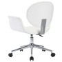 Silla de oficina giratoria de cuero sintético blanco de vidaXL, Sillas de oficina - Ref: Foro24-3054825, Precio: 160,10 €, De...