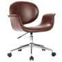 Brown Faux Leather Swivel Office Chair by vidaXL, Office chairs - Ref: Foro24-3054826, Price: 166,48 €, Discount: %