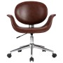 Brown Faux Leather Swivel Office Chair by vidaXL, Office chairs - Ref: Foro24-3054826, Price: 166,48 €, Discount: %