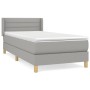 Cama box spring con colchón tela gris claro 80x200 cm de vidaXL, Camas y somieres - Ref: Foro24-3130305, Precio: 281,63 €, De...