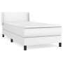 Box spring bed with white synthetic leather mattress 80x200 cm by vidaXL, Beds and slatted bases - Ref: Foro24-3130626, Price...