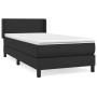 Cama box spring con colchón cuero sintético negro 100x200 cm de vidaXL, Camas y somieres - Ref: Foro24-3130643, Precio: 340,6...