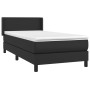 Cama box spring con colchón cuero sintético negro 100x200 cm de vidaXL, Camas y somieres - Ref: Foro24-3130643, Precio: 340,6...