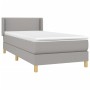 Boxspringbett mit hellgrauer Stoffmatratze 90x190 cm von vidaXL, Betten und Lattenroste - Ref: Foro24-3130153, Preis: 337,97 ...