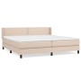 Cama box spring con colchón cuero sintético capuchino 200x200cm de vidaXL, Camas y somieres - Ref: Foro24-3130744, Precio: 63...