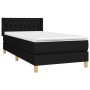 Box spring bed with black fabric mattress 90x200 cm by vidaXL, Beds and slatted bases - Ref: Foro24-3130483, Price: 284,16 €,...