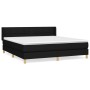 Cama box spring con colchón tela negro 160x200 cm de vidaXL, Camas y somieres - Ref: Foro24-3130283, Precio: 513,00 €, Descue...