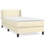 Cama box spring con colchón cuero sintético crema 80x200 cm de vidaXL, Camas y somieres - Ref: Foro24-3130687, Precio: 297,99...