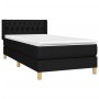 Cama box spring con colchón tela negro 90x190 cm de vidaXL, Camas y somieres - Ref: Foro24-3130475, Precio: 298,64 €, Descuen...