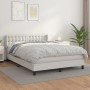 Boxspringbett mit weißer Kunstledermatratze 140x200cm von vidaXL, Betten und Lattenroste - Ref: Foro24-3130782, Preis: 451,87...