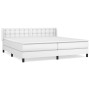 Boxspringbett mit weißer Kunstledermatratze 200x200 cm von vidaXL, Betten und Lattenroste - Ref: Foro24-3130800, Preis: 612,9...