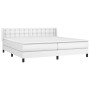 Boxspringbett mit weißer Kunstledermatratze 200x200 cm von vidaXL, Betten und Lattenroste - Ref: Foro24-3130800, Preis: 612,9...