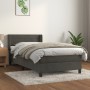 Cama box spring con colchón terciopelo gris oscuro 80x200 cm de vidaXL, Camas y somieres - Ref: Foro24-3130986, Precio: 276,9...