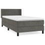 Cama box spring con colchón terciopelo gris oscuro 80x200 cm de vidaXL, Camas y somieres - Ref: Foro24-3130986, Precio: 268,4...