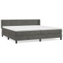 Cama box spring con colchón terciopelo gris oscuro 200x200 cm de vidaXL, Camas y somieres - Ref: Foro24-3130860, Precio: 610,...