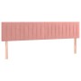 Box spring bed with pink velvet mattress 160x200 cm by vidaXL, Beds and slatted bases - Ref: Foro24-3131092, Price: 471,99 €,...