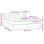 Box spring bed with pink velvet mattress 160x200 cm by vidaXL, Beds and slatted bases - Ref: Foro24-3131092, Price: 502,63 €,...