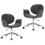 Swivel dining chairs 2 units gray fabric by vidaXL, dining chairs - Ref: Foro24-3054863, Price: 320,13 €, Discount: %