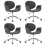 Swivel dining chairs 4 units gray fabric by vidaXL, dining chairs - Ref: Foro24-3054864, Price: 545,78 €, Discount: %