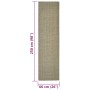 Alfombra de sisal para rascador gris taupe 66x250 cm de vidaXL, Accesorios de muebles para gatos - Ref: Foro24-3203484, Preci...