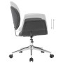 Swivel dining chairs 4 units gray fabric by vidaXL, dining chairs - Ref: Foro24-3054864, Price: 545,78 €, Discount: %