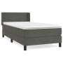 Cama box spring con colchón terciopelo gris oscuro 80x200 cm de vidaXL, Camas y somieres - Ref: Foro24-3130806, Precio: 275,7...