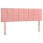 Cama box spring con colchón terciopelo rosa 140x190 cm de vidaXL, Camas y somieres - Ref: Foro24-3130960, Precio: 421,58 €, D...