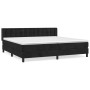 Cama box spring con colchón terciopelo negro 200x200 cm de vidaXL, Camas y somieres - Ref: Foro24-3131221, Precio: 603,57 €, ...