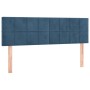 Cama box spring con colchón terciopelo azul oscuro 140x200 cm de vidaXL, Camas y somieres - Ref: Foro24-3130965, Precio: 433,...