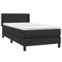 Box spring bed with black synthetic leather mattress 80x200 cm by vidaXL, Beds and slatted bases - Ref: Foro24-3130685, Price...