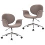 Swivel dining chairs, 2 units, gray taupe fabric by vidaXL, dining chairs - Ref: Foro24-3054869, Price: 297,32 €, Discount: %