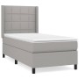 Cama box spring con colchón tela gris claro 90x200 cm de vidaXL, Camas y somieres - Ref: Foro24-3131401, Precio: 359,58 €, De...