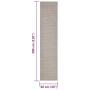 Sisal scratching mat sand color 66x300 cm by vidaXL, Cat Furniture Accessories - Ref: Foro24-3203467, Price: 88,94 €, Discoun...