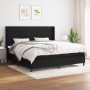 Box spring bed with black fabric mattress 200x200 cm by vidaXL, Beds and slatted bases - Ref: Foro24-3131459, Price: 668,16 €...