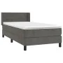 Boxspringbett mit dunkelgrauer Samtmatratze 90x200 cm von vidaXL, Betten und Lattenroste - Ref: Foro24-3130998, Preis: 298,19...