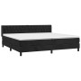 Box spring bed with black velvet mattress 200x200 cm by vidaXL, Beds and slatted bases - Ref: Foro24-3131161, Price: 590,99 €...