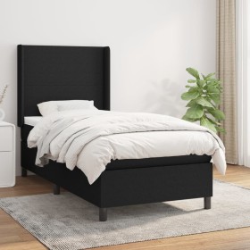 Box spring bed with black fabric mattress 80x200 cm by vidaXL, Beds and slatted bases - Ref: Foro24-3131227, Price: 309,13 €,...