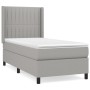 Cama box spring con colchón tela gris claro 90x190 cm de vidaXL, Camas y somieres - Ref: Foro24-3131553, Precio: 359,70 €, De...