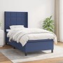 Box spring bed with blue fabric mattress 90x200 cm by vidaXL, Beds and slatted bases - Ref: Foro24-3131407, Price: 373,51 €, ...