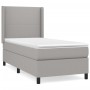 Cama box spring con colchón tela gris claro 90x190 cm de vidaXL, Camas y somieres - Ref: Foro24-3131233, Precio: 359,14 €, De...