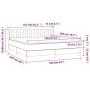 Box spring bed with light gray velvet mattress 160x200 cm by vidaXL, Beds and slatted bases - Ref: Foro24-3131087, Price: 498...