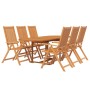 Garden dining set 7 pieces solid acacia wood by vidaXL, Garden sets - Ref: Foro24-3079639, Price: 716,85 €, Discount: %