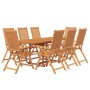 Garden dining set 9 pieces solid acacia wood by vidaXL, Garden sets - Ref: Foro24-3079640, Price: 849,01 €, Discount: %